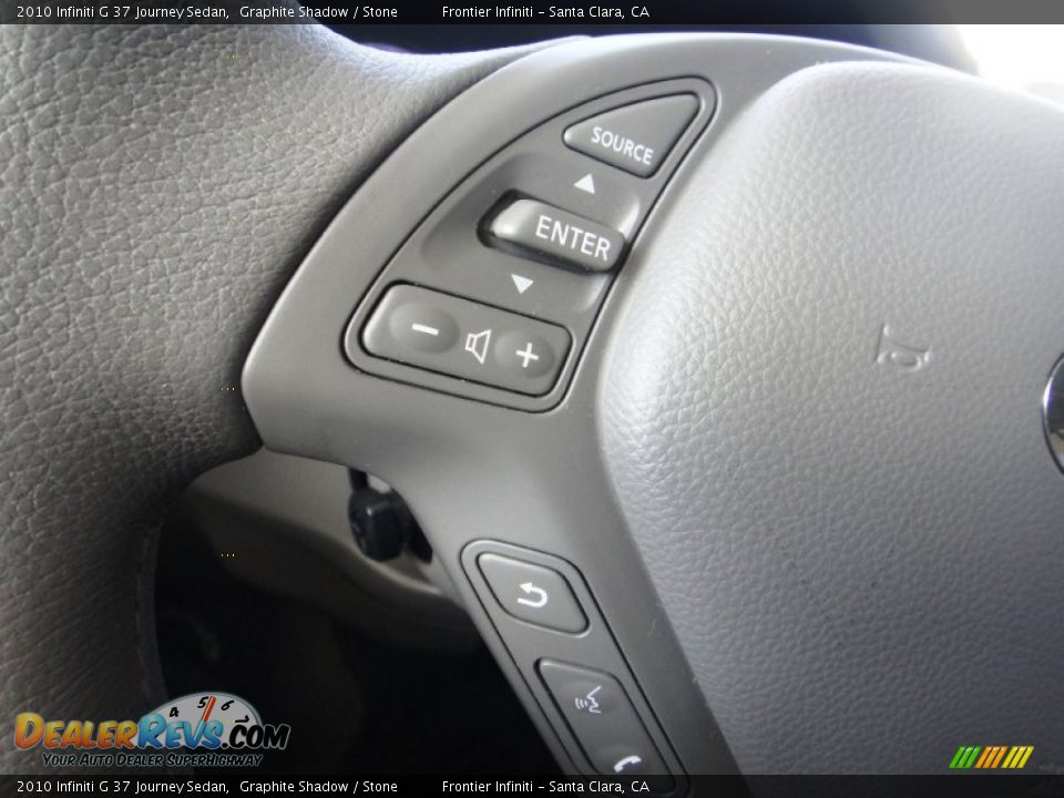 2010 Infiniti G 37 Journey Sedan Graphite Shadow / Stone Photo #13