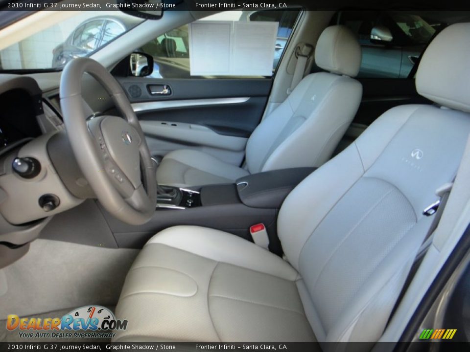 2010 Infiniti G 37 Journey Sedan Graphite Shadow / Stone Photo #15