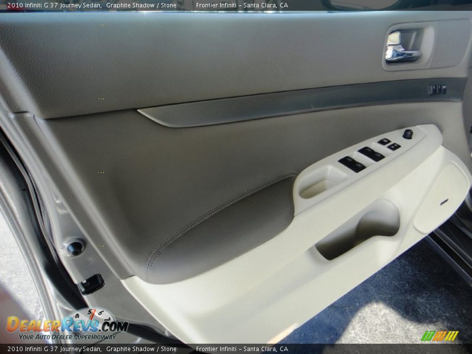 2010 Infiniti G 37 Journey Sedan Graphite Shadow / Stone Photo #16