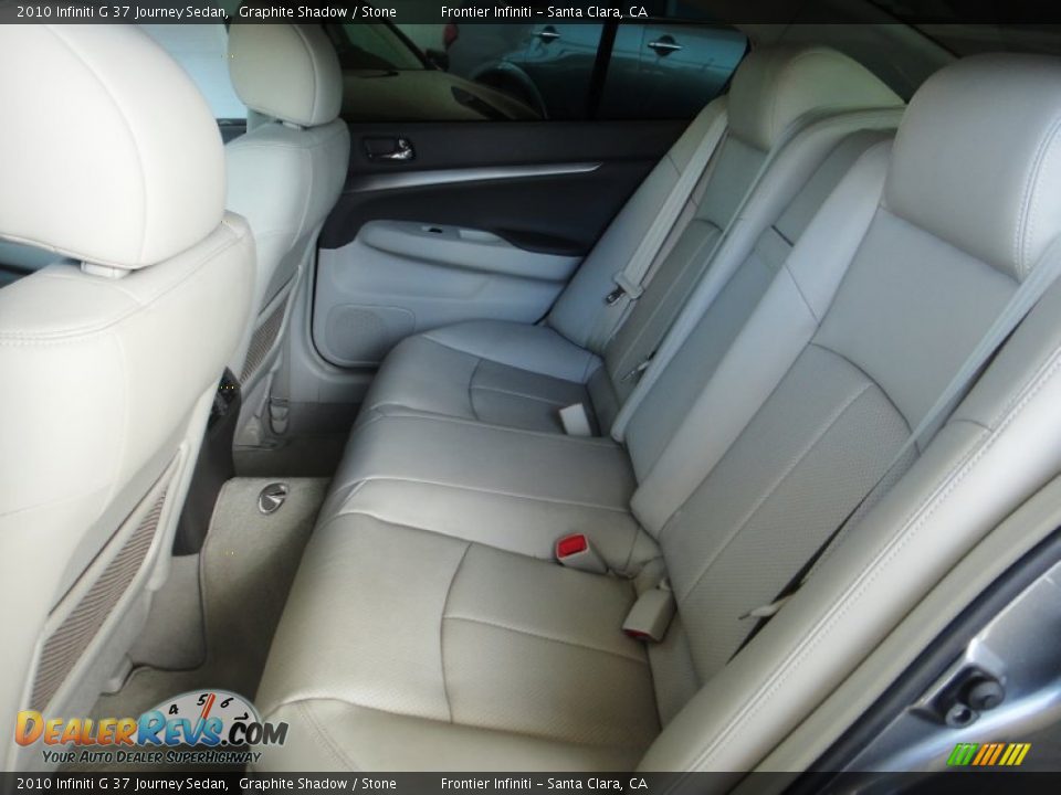 2010 Infiniti G 37 Journey Sedan Graphite Shadow / Stone Photo #17