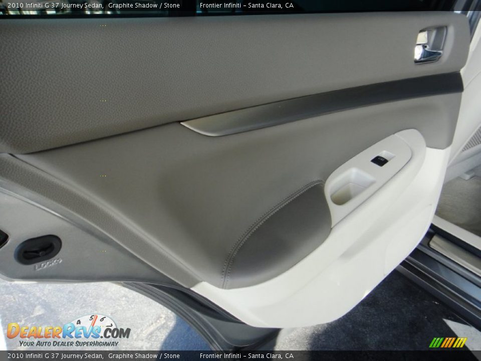 2010 Infiniti G 37 Journey Sedan Graphite Shadow / Stone Photo #18
