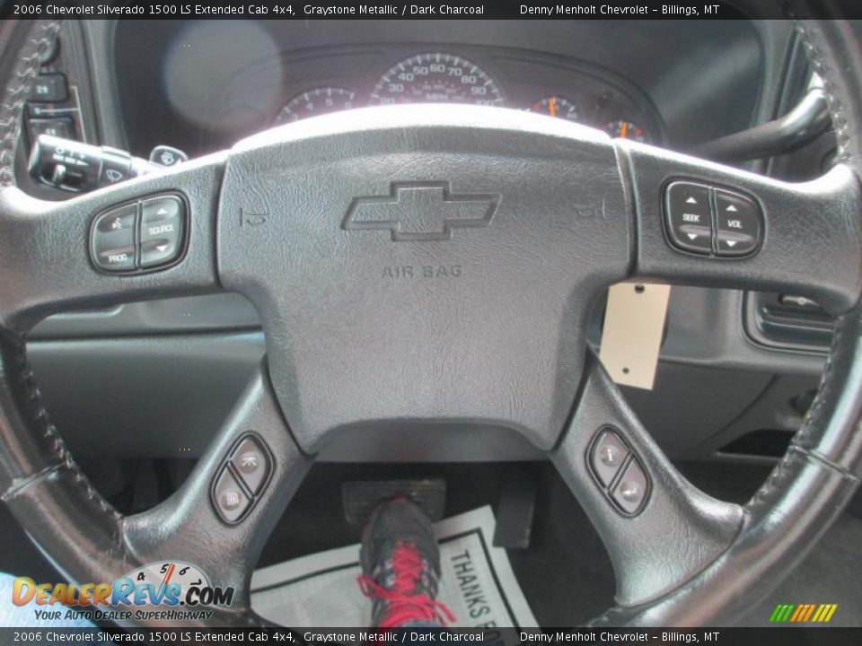 2006 Chevrolet Silverado 1500 LS Extended Cab 4x4 Graystone Metallic / Dark Charcoal Photo #12