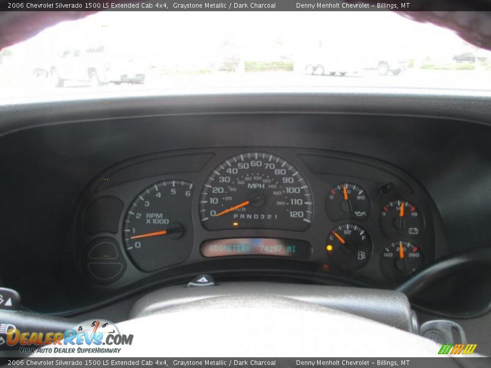 2006 Chevrolet Silverado 1500 LS Extended Cab 4x4 Graystone Metallic / Dark Charcoal Photo #13
