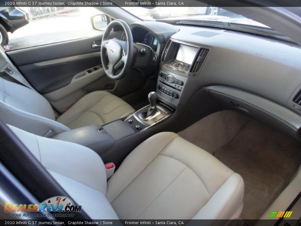2010 Infiniti G 37 Journey Sedan Graphite Shadow / Stone Photo #24