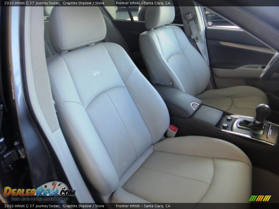 2010 Infiniti G 37 Journey Sedan Graphite Shadow / Stone Photo #25