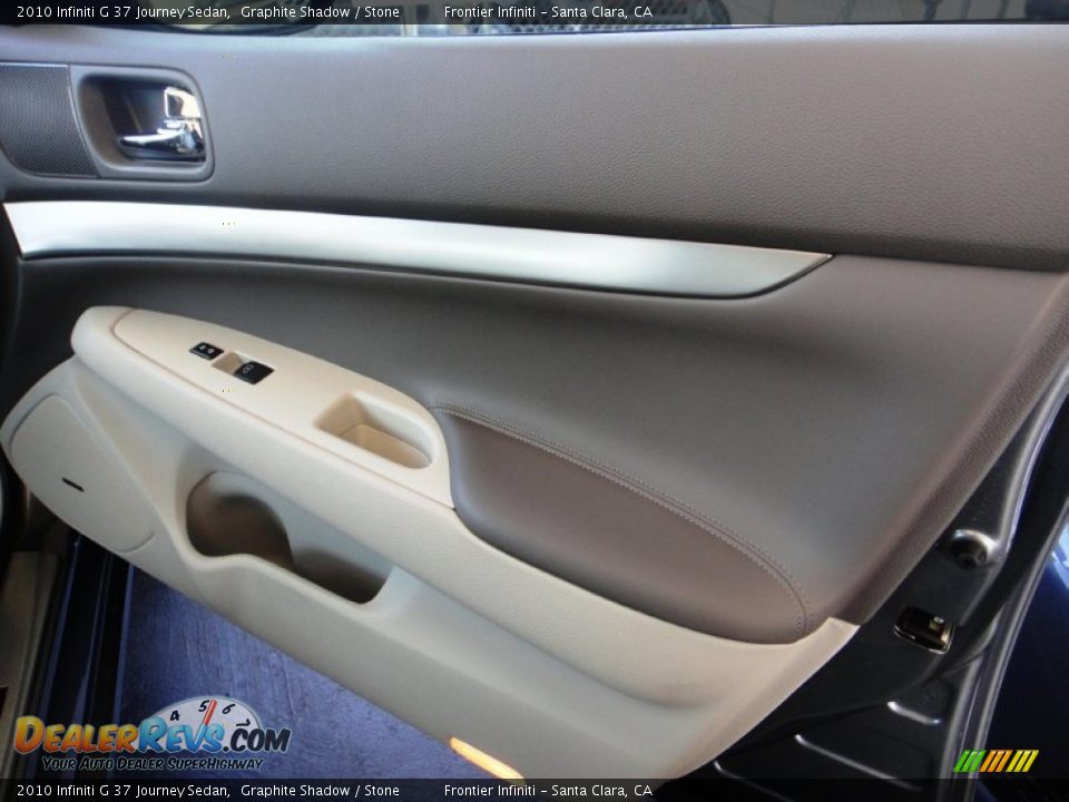 2010 Infiniti G 37 Journey Sedan Graphite Shadow / Stone Photo #26