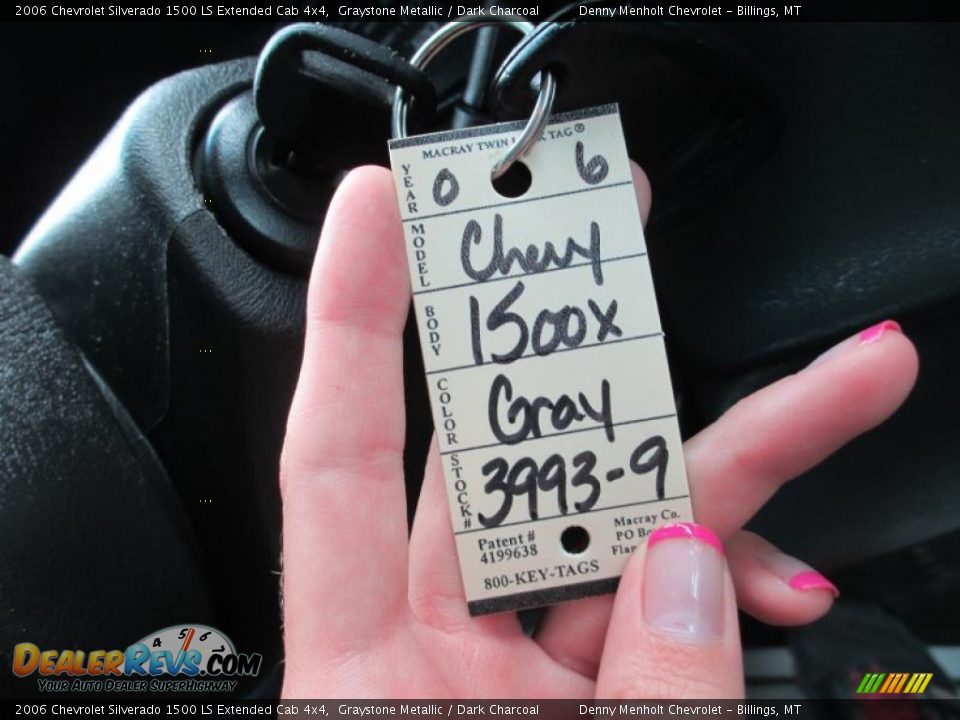 2006 Chevrolet Silverado 1500 LS Extended Cab 4x4 Graystone Metallic / Dark Charcoal Photo #17