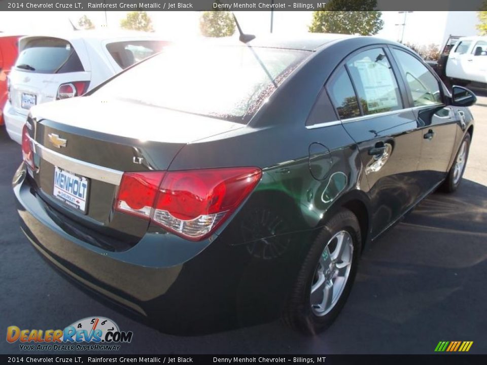 2014 Chevrolet Cruze LT Rainforest Green Metallic / Jet Black Photo #2
