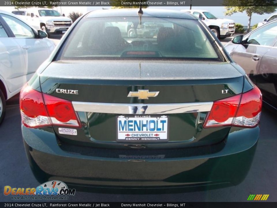 2014 Chevrolet Cruze LT Rainforest Green Metallic / Jet Black Photo #3