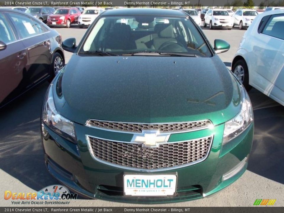 2014 Chevrolet Cruze LT Rainforest Green Metallic / Jet Black Photo #4