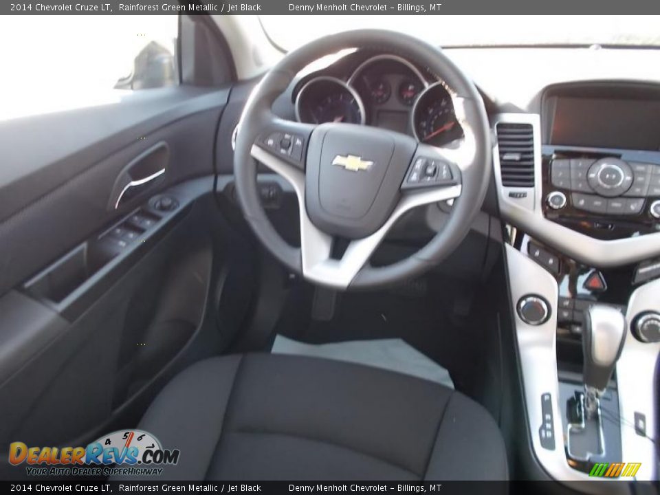 2014 Chevrolet Cruze LT Rainforest Green Metallic / Jet Black Photo #7