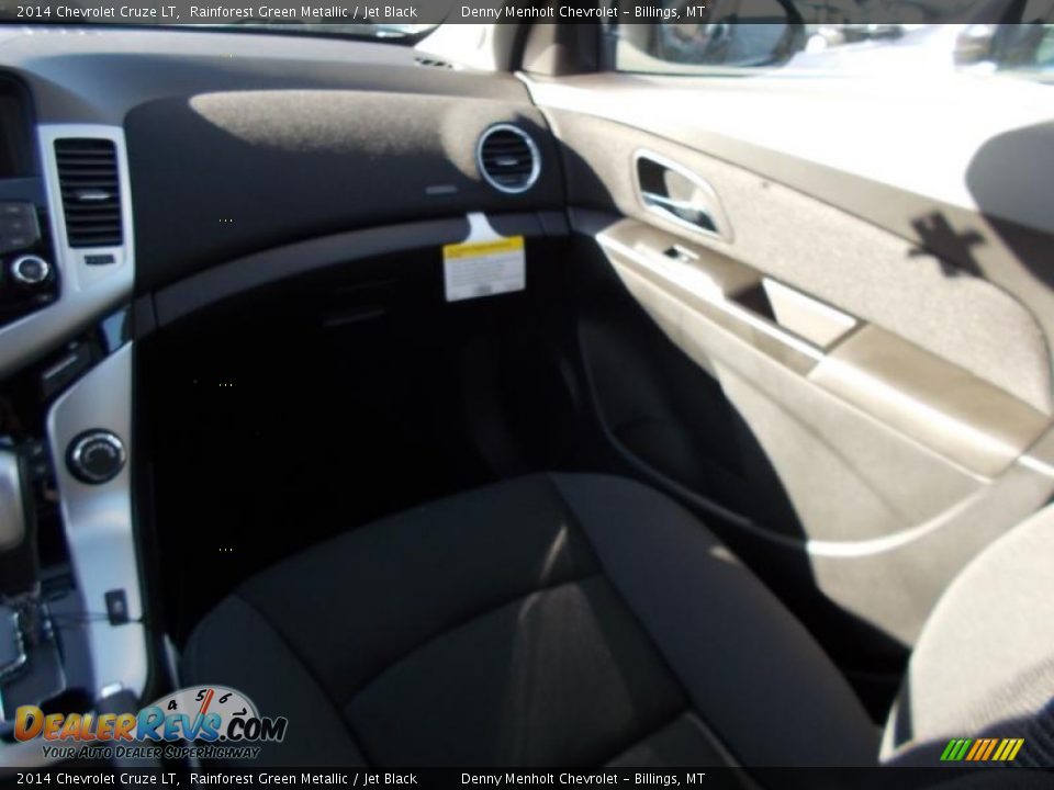 2014 Chevrolet Cruze LT Rainforest Green Metallic / Jet Black Photo #8