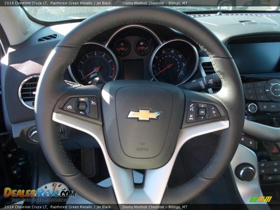 2014 Chevrolet Cruze LT Rainforest Green Metallic / Jet Black Photo #13