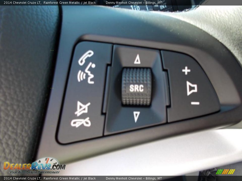 2014 Chevrolet Cruze LT Rainforest Green Metallic / Jet Black Photo #15
