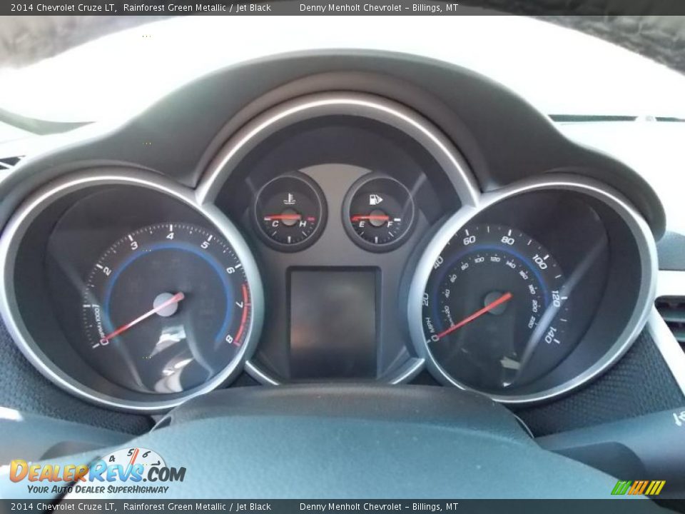 2014 Chevrolet Cruze LT Rainforest Green Metallic / Jet Black Photo #16