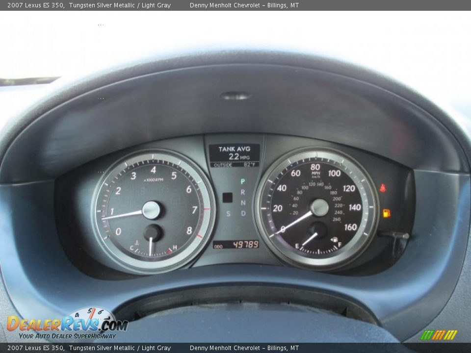 2007 Lexus ES 350 Tungsten Silver Metallic / Light Gray Photo #13