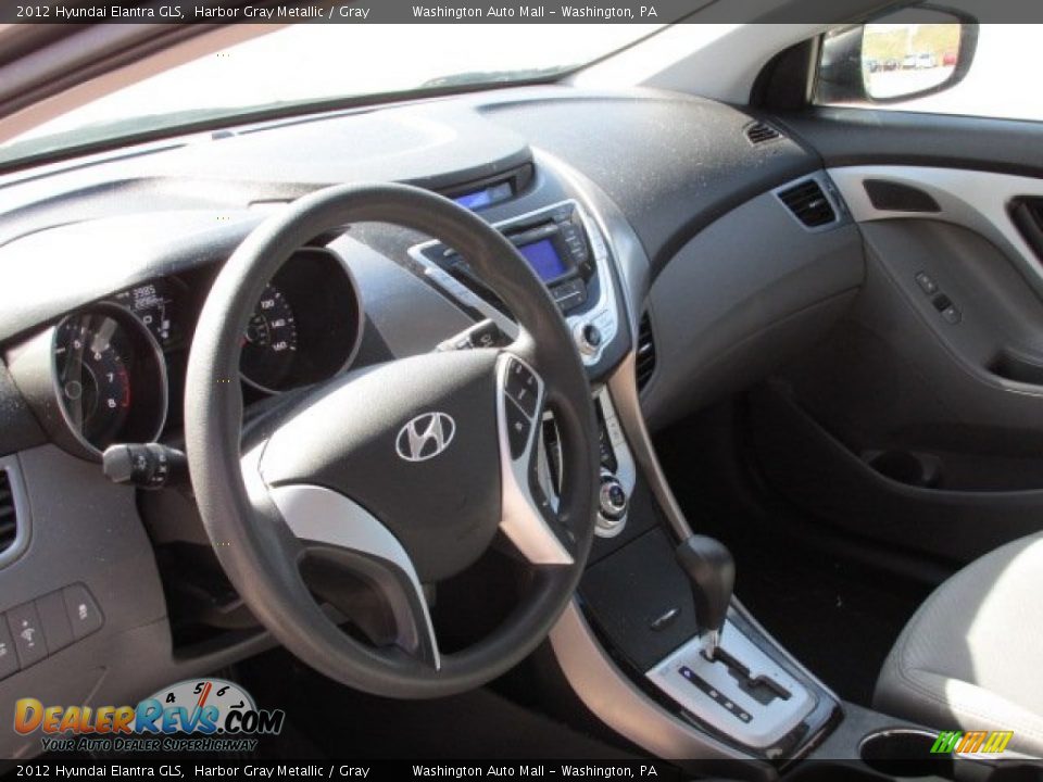 2012 Hyundai Elantra GLS Harbor Gray Metallic / Gray Photo #11