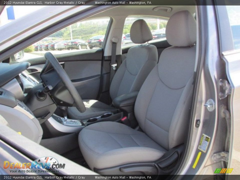 2012 Hyundai Elantra GLS Harbor Gray Metallic / Gray Photo #12