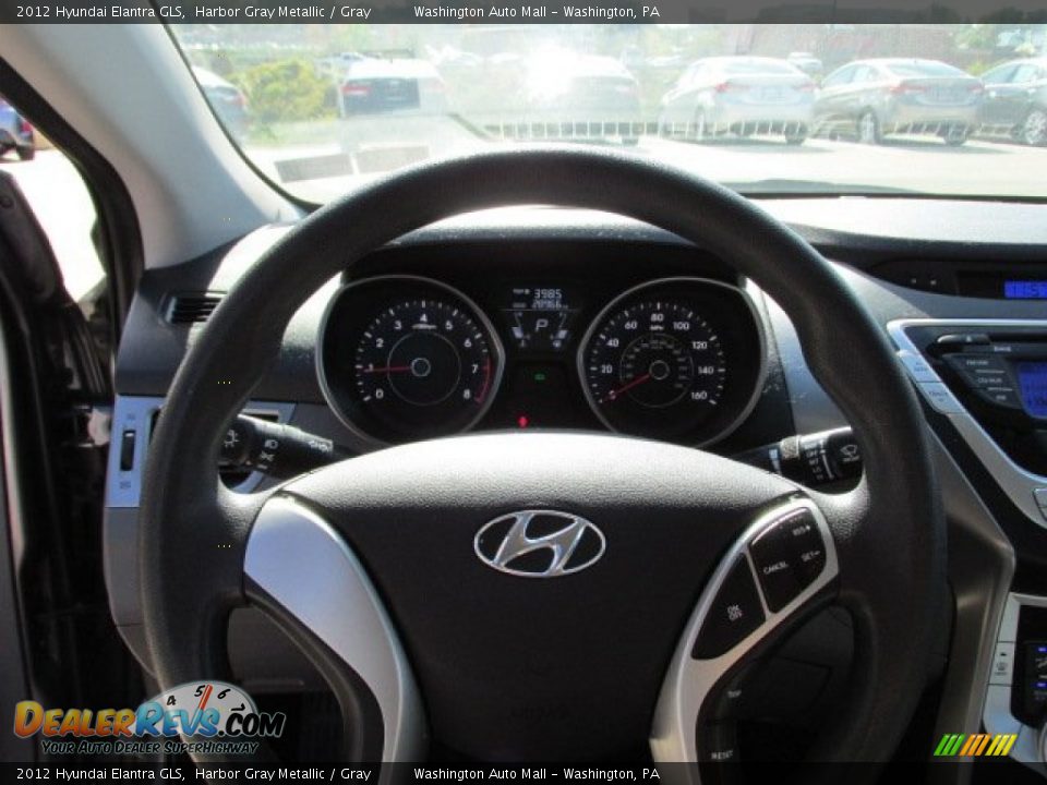 2012 Hyundai Elantra GLS Harbor Gray Metallic / Gray Photo #17