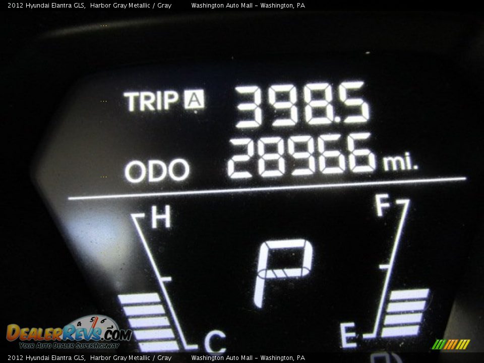 2012 Hyundai Elantra GLS Harbor Gray Metallic / Gray Photo #20