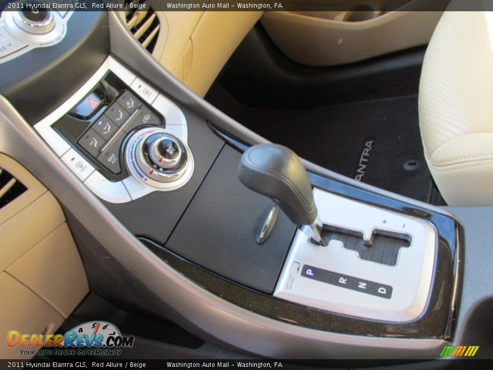 2011 Hyundai Elantra GLS Red Allure / Beige Photo #14