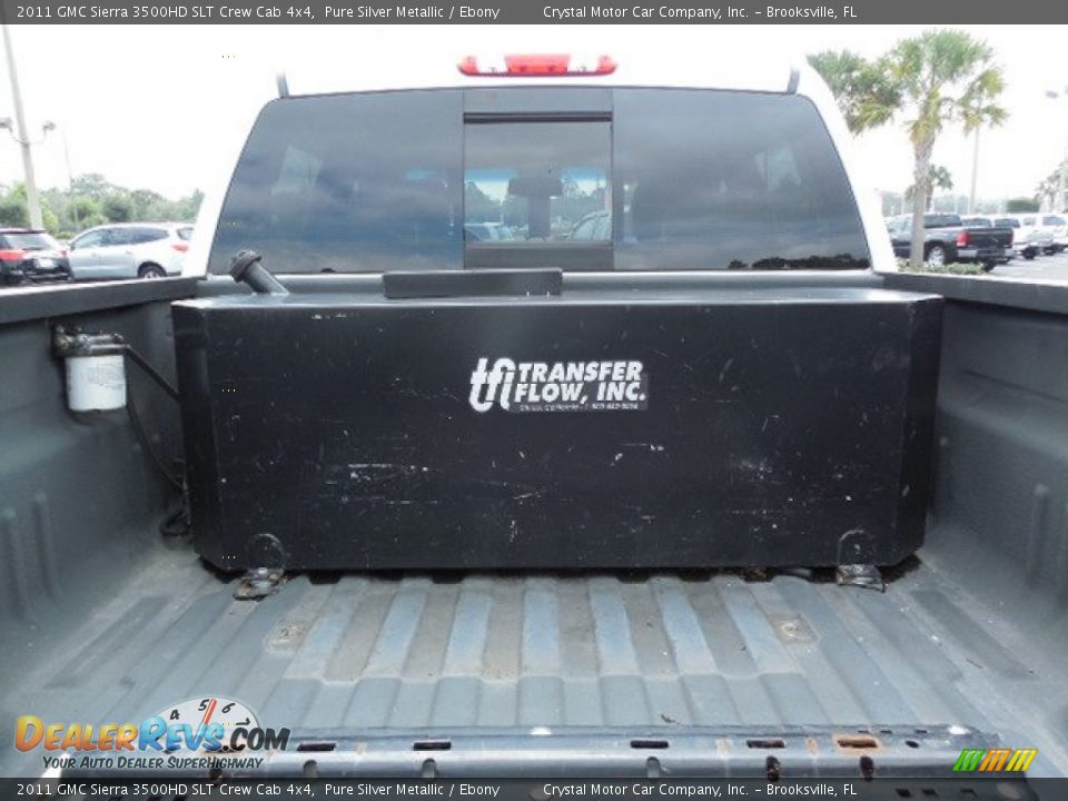 2011 GMC Sierra 3500HD SLT Crew Cab 4x4 Pure Silver Metallic / Ebony Photo #8