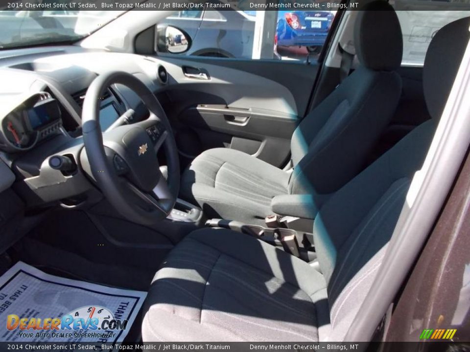 2014 Chevrolet Sonic LT Sedan Blue Topaz Metallic / Jet Black/Dark Titanium Photo #11