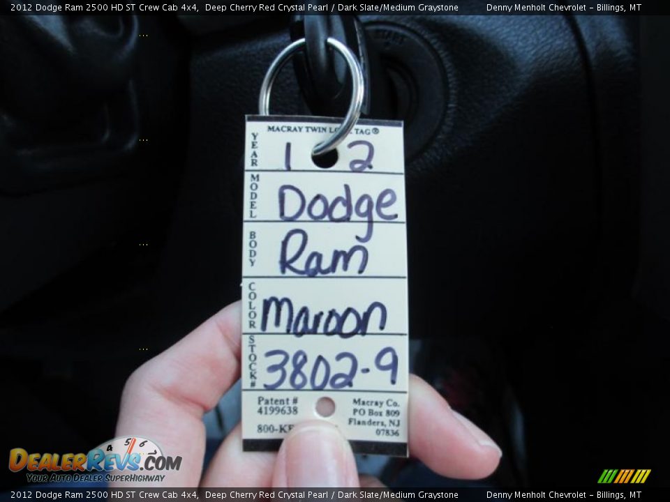 2012 Dodge Ram 2500 HD ST Crew Cab 4x4 Deep Cherry Red Crystal Pearl / Dark Slate/Medium Graystone Photo #17