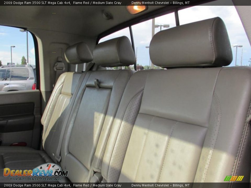 2009 Dodge Ram 3500 SLT Mega Cab 4x4 Flame Red / Medium Slate Gray Photo #9