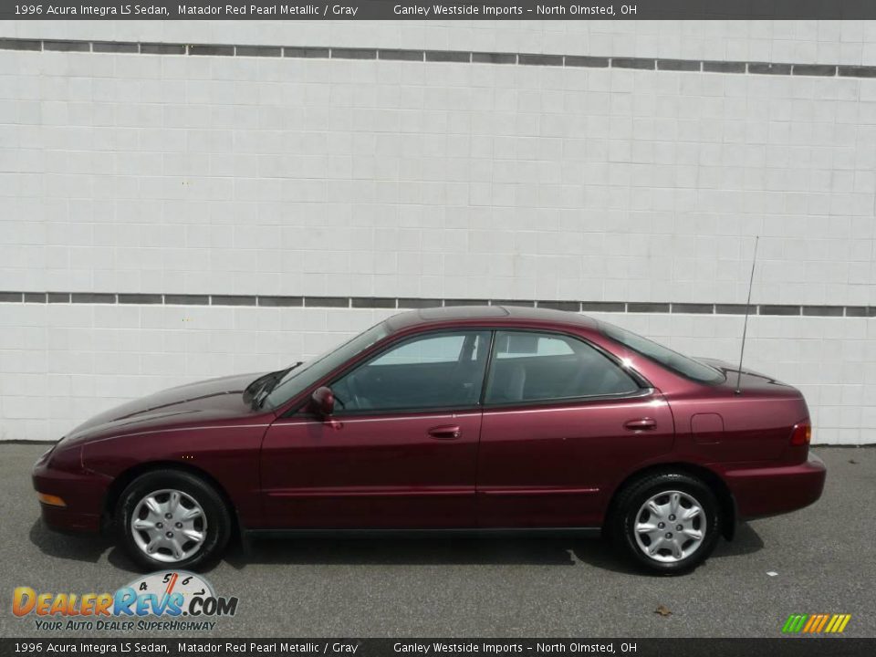 1996 Acura Integra LS Sedan Matador Red Pearl Metallic / Gray Photo #1