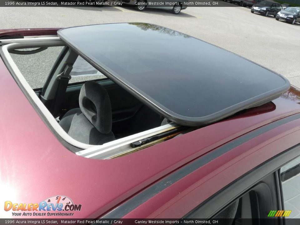 1996 Acura Integra LS Sedan Matador Red Pearl Metallic / Gray Photo #3