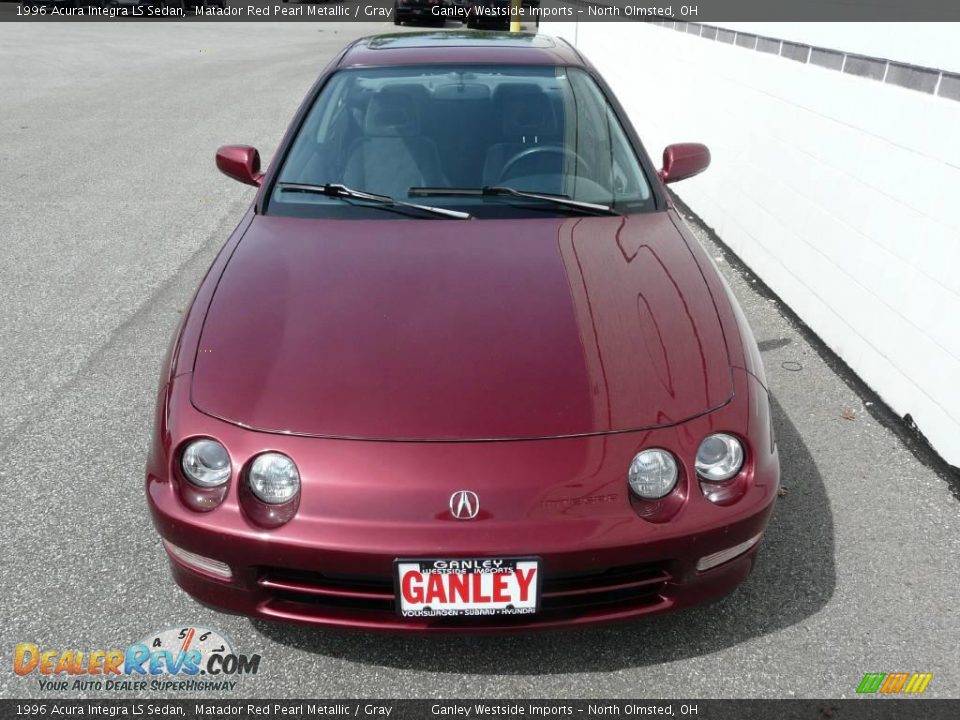 1996 Acura Integra LS Sedan Matador Red Pearl Metallic / Gray Photo #4