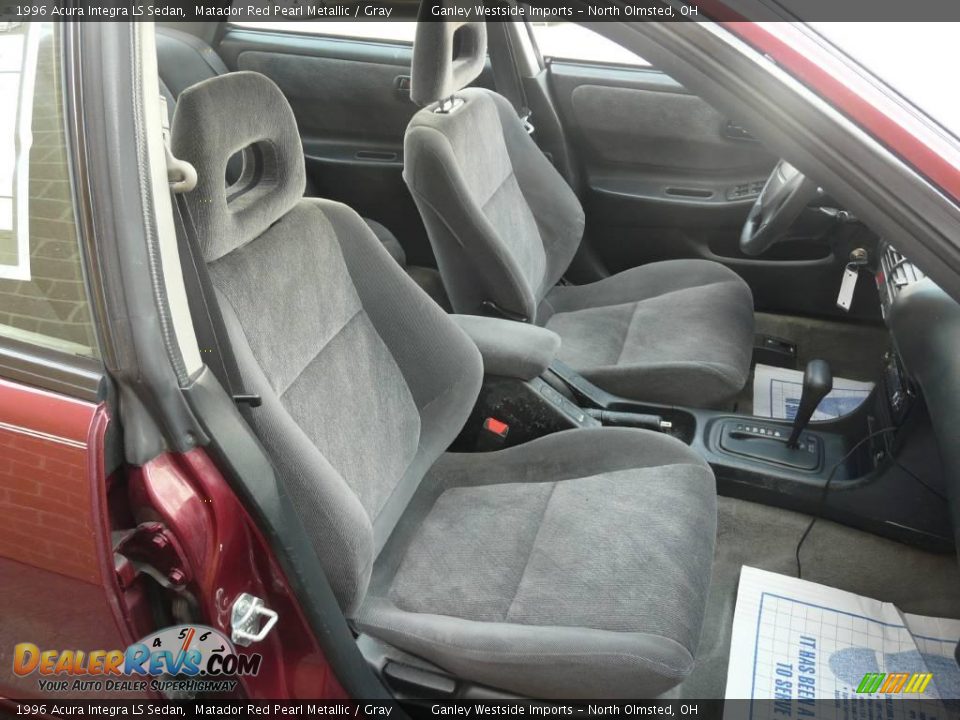 1996 Acura Integra LS Sedan Matador Red Pearl Metallic / Gray Photo #5