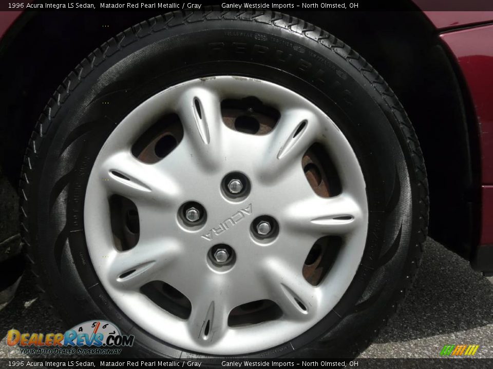 1996 Acura Integra LS Sedan Matador Red Pearl Metallic / Gray Photo #8