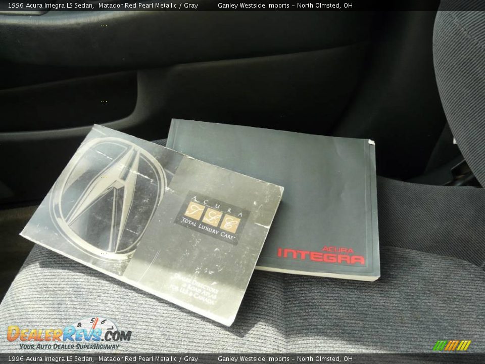 1996 Acura Integra LS Sedan Matador Red Pearl Metallic / Gray Photo #22