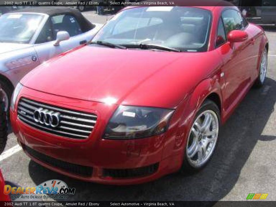 2002 Audi TT 1.8T quattro Coupe Amulet Red / Ebony Photo #1