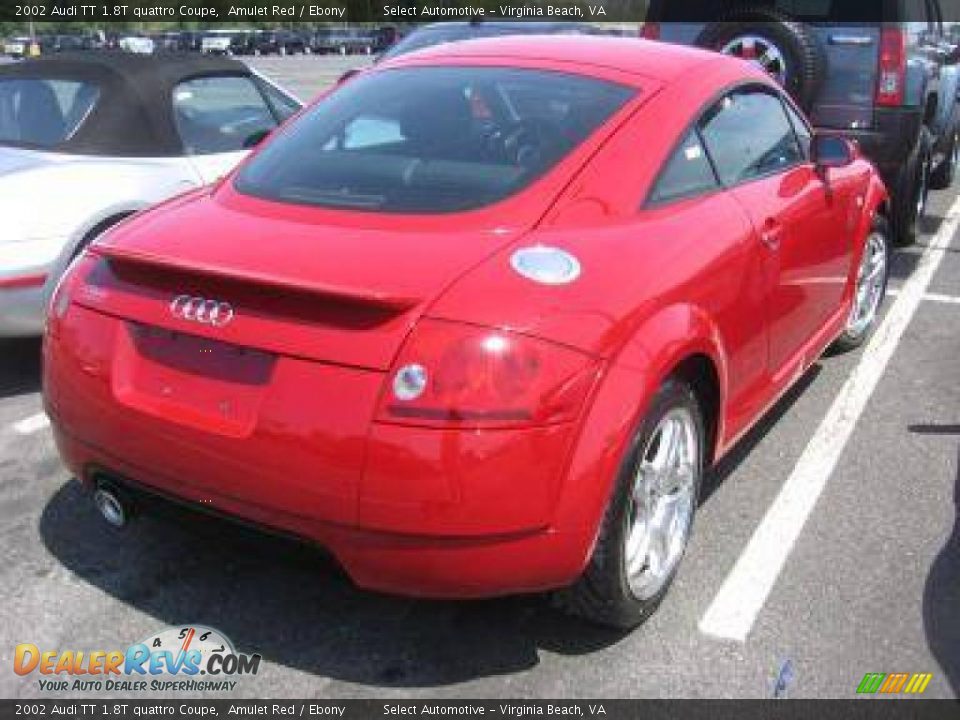 2002 Audi TT 1.8T quattro Coupe Amulet Red / Ebony Photo #2