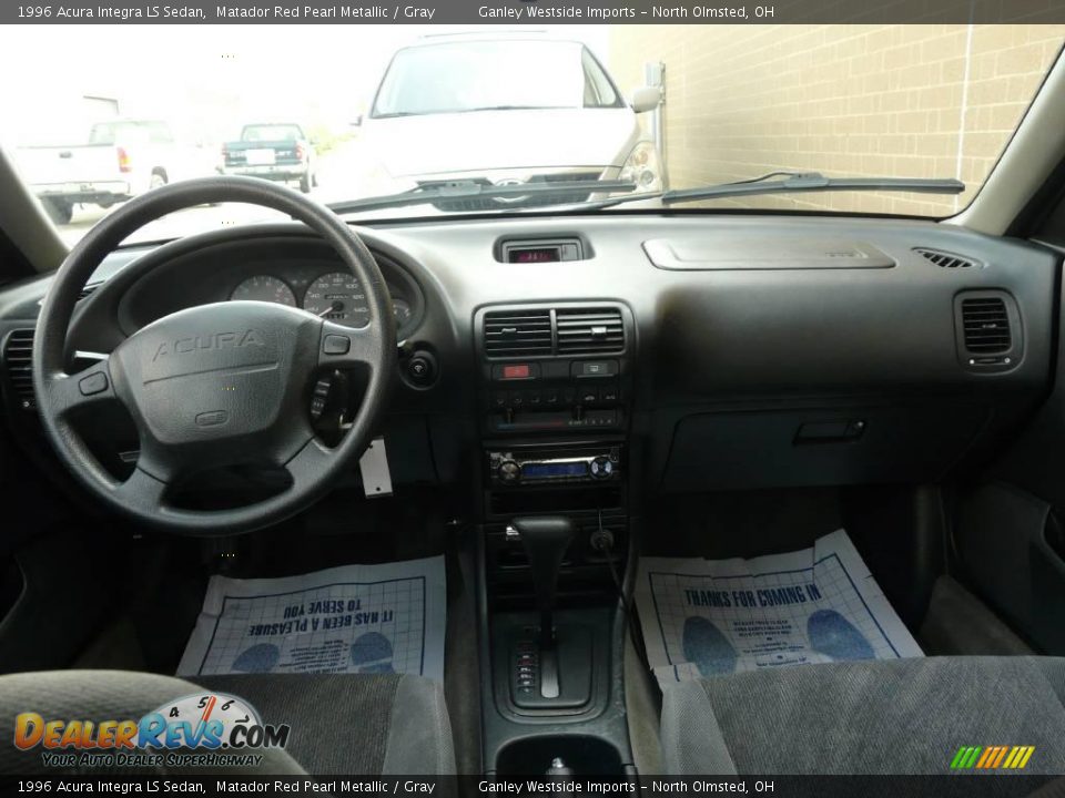 1996 Acura Integra LS Sedan Matador Red Pearl Metallic / Gray Photo #24