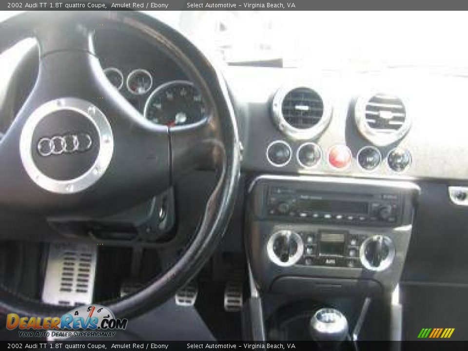 2002 Audi TT 1.8T quattro Coupe Amulet Red / Ebony Photo #4
