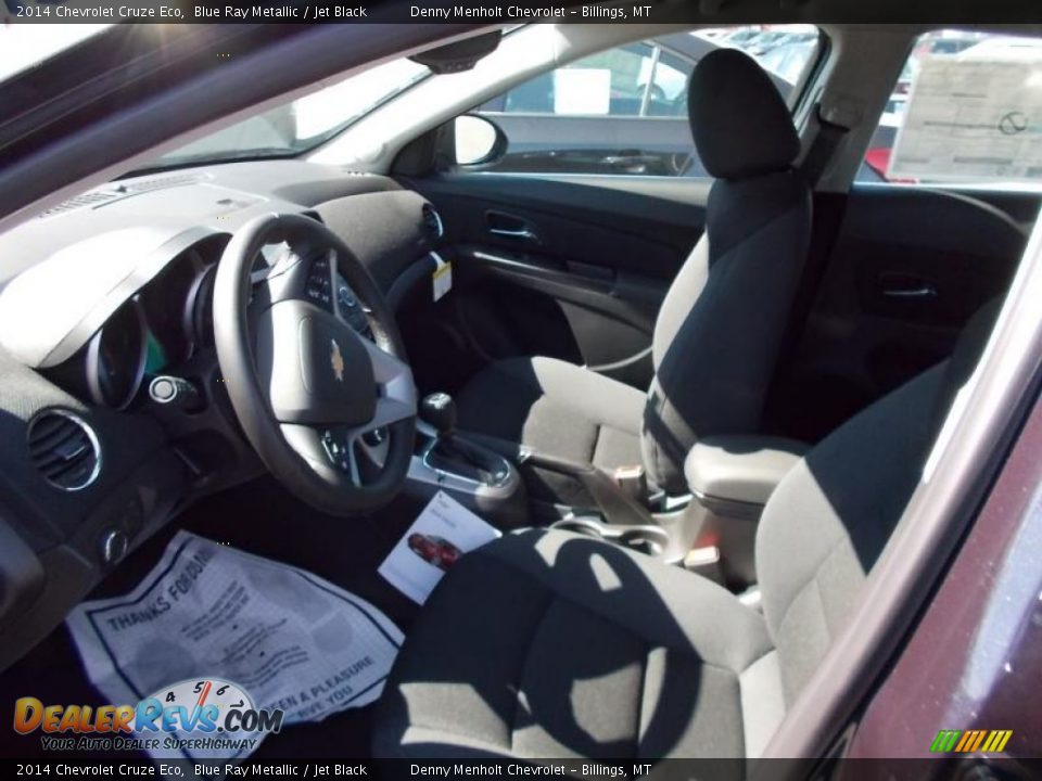 2014 Chevrolet Cruze Eco Blue Ray Metallic / Jet Black Photo #9