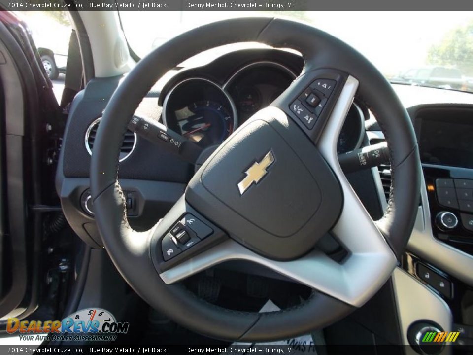 2014 Chevrolet Cruze Eco Blue Ray Metallic / Jet Black Photo #12