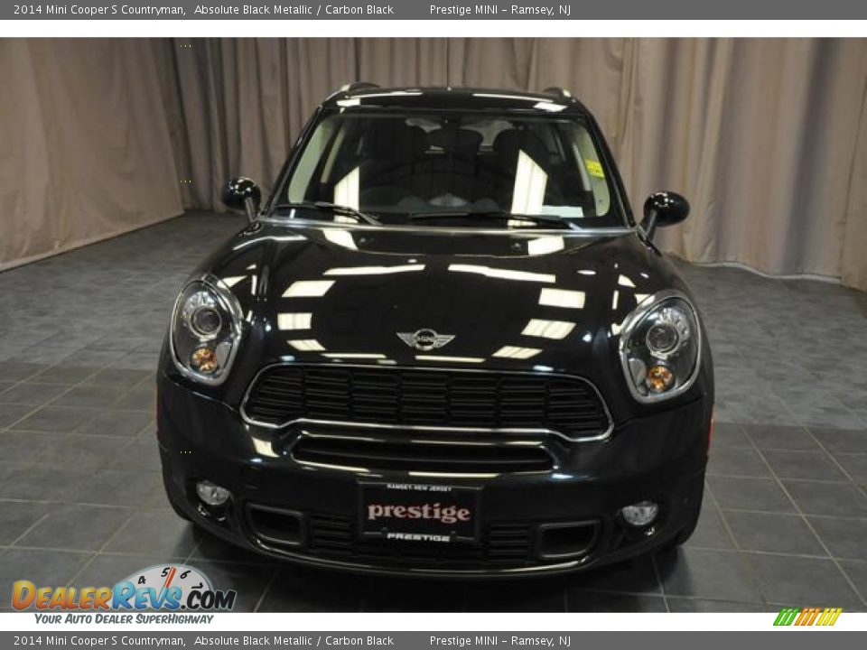 2014 Mini Cooper S Countryman Absolute Black Metallic / Carbon Black Photo #3