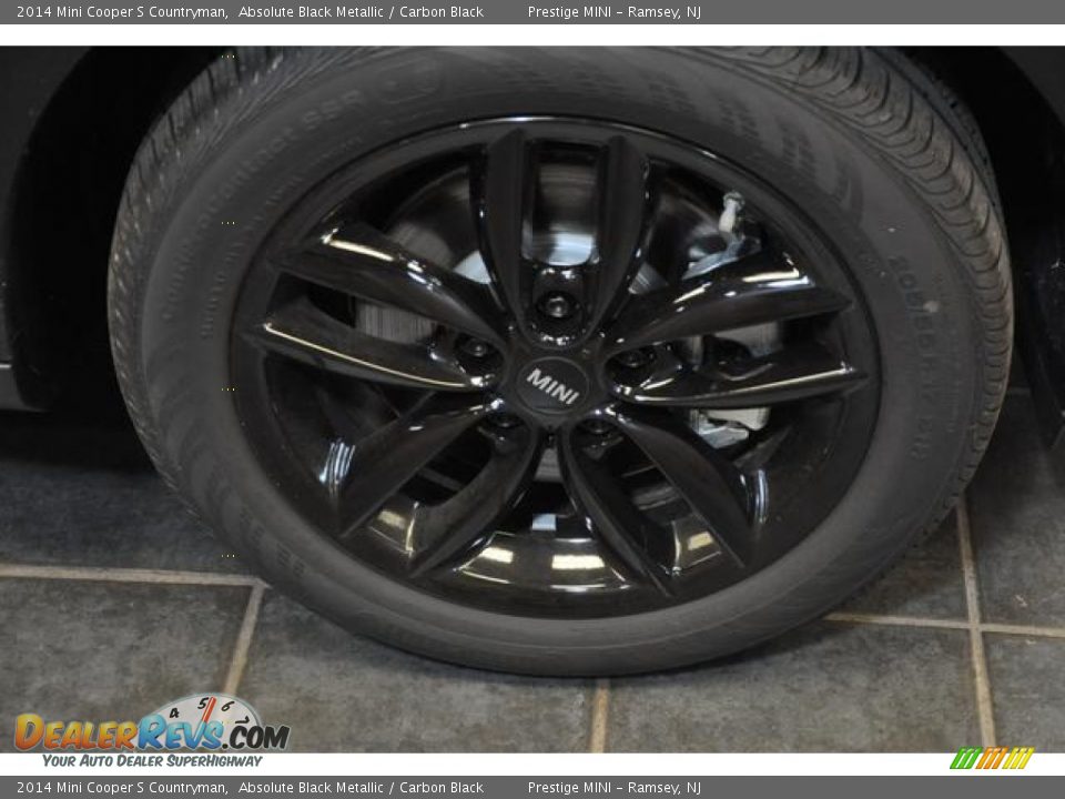 2014 Mini Cooper S Countryman Absolute Black Metallic / Carbon Black Photo #6