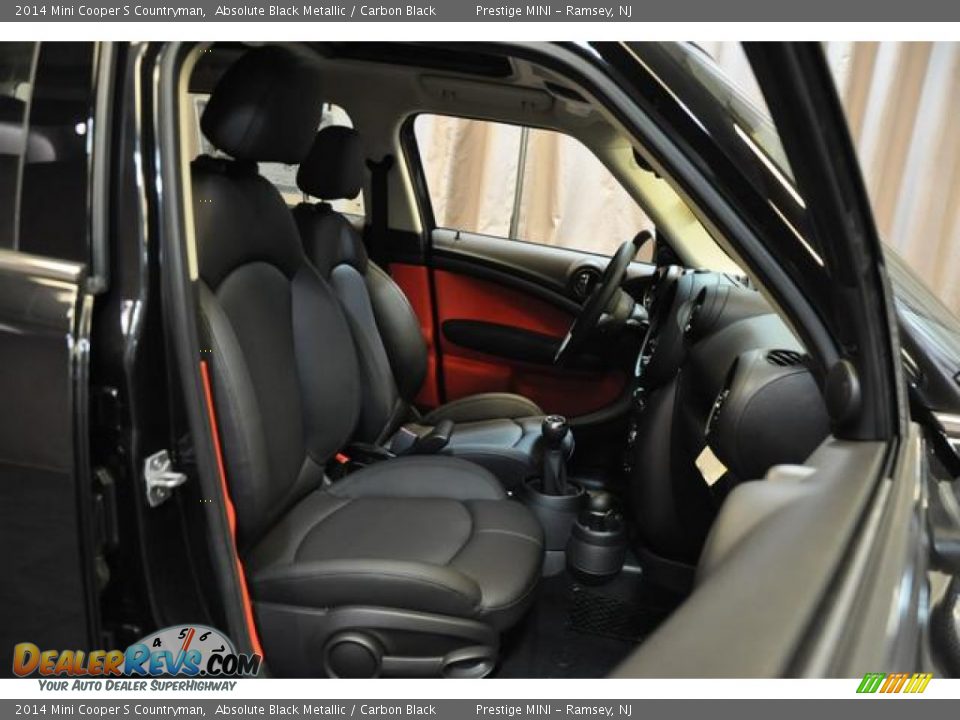 2014 Mini Cooper S Countryman Absolute Black Metallic / Carbon Black Photo #7