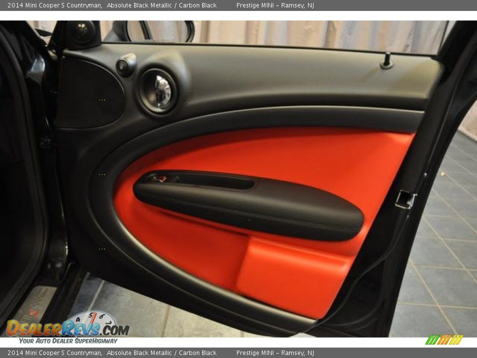 2014 Mini Cooper S Countryman Absolute Black Metallic / Carbon Black Photo #8