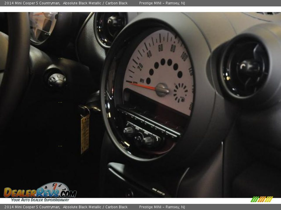 2014 Mini Cooper S Countryman Absolute Black Metallic / Carbon Black Photo #9