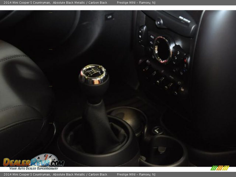2014 Mini Cooper S Countryman Absolute Black Metallic / Carbon Black Photo #10