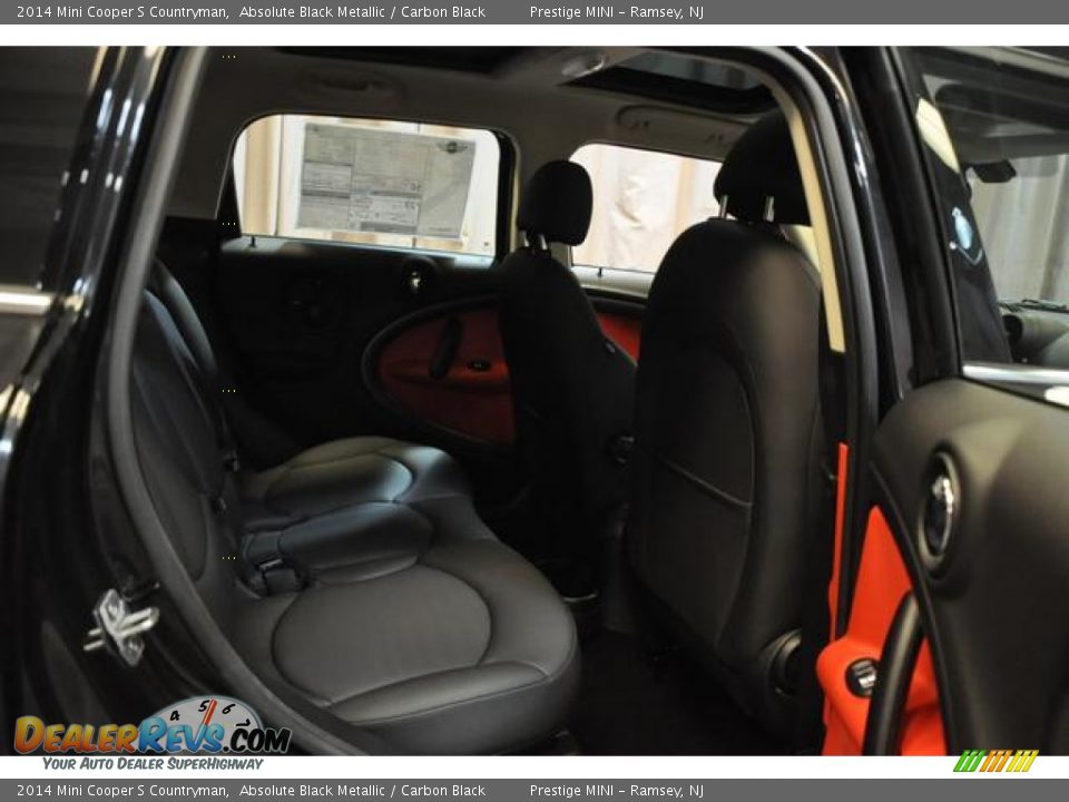 2014 Mini Cooper S Countryman Absolute Black Metallic / Carbon Black Photo #11