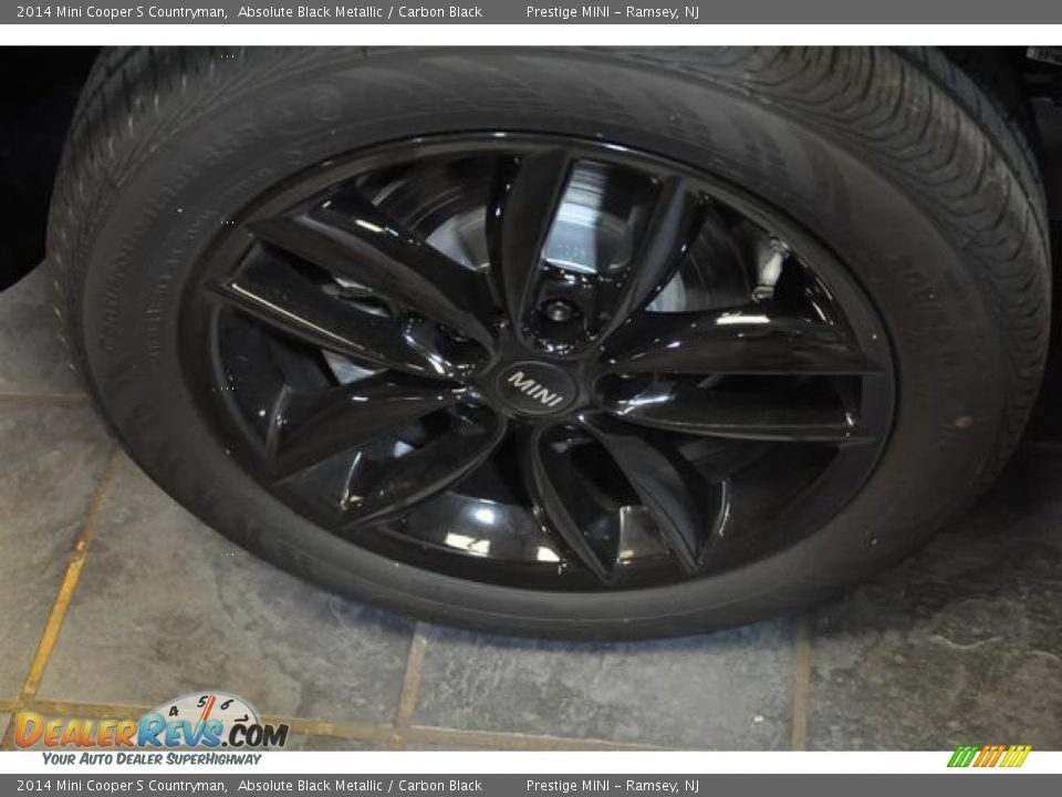 2014 Mini Cooper S Countryman Absolute Black Metallic / Carbon Black Photo #12