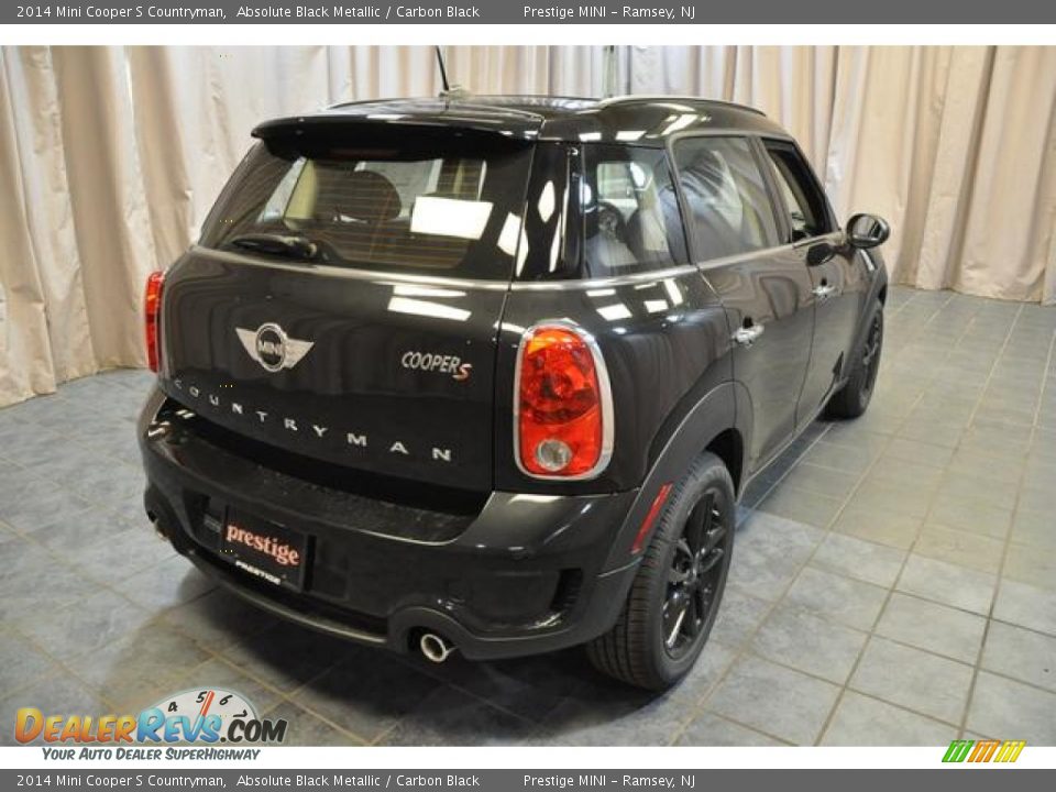 2014 Mini Cooper S Countryman Absolute Black Metallic / Carbon Black Photo #13